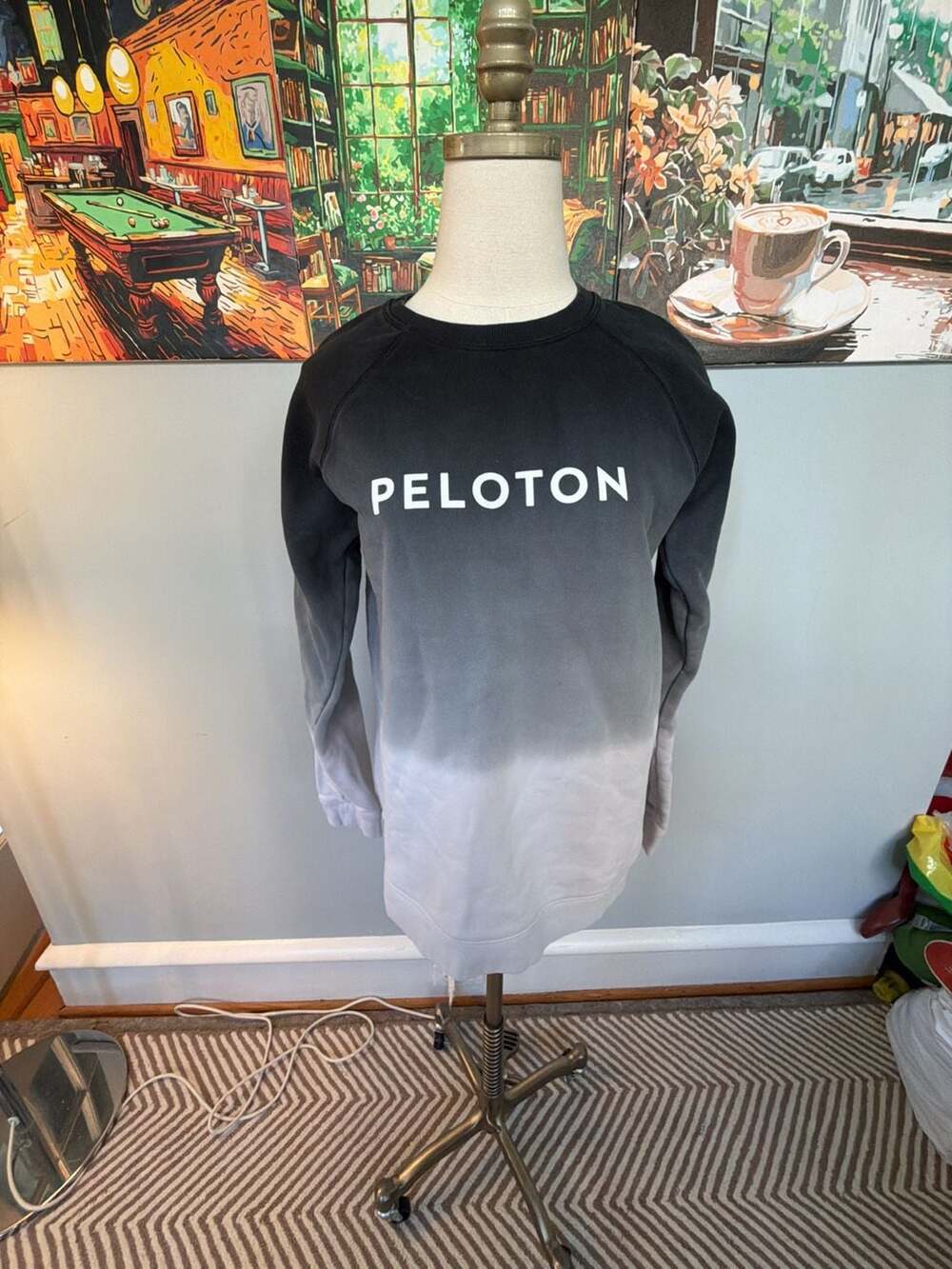 Peloton Gray Ombre Classic Crewneck Sweatshirt